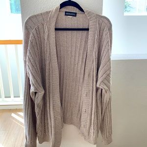 Absolutely oversized oatmeal cardigan